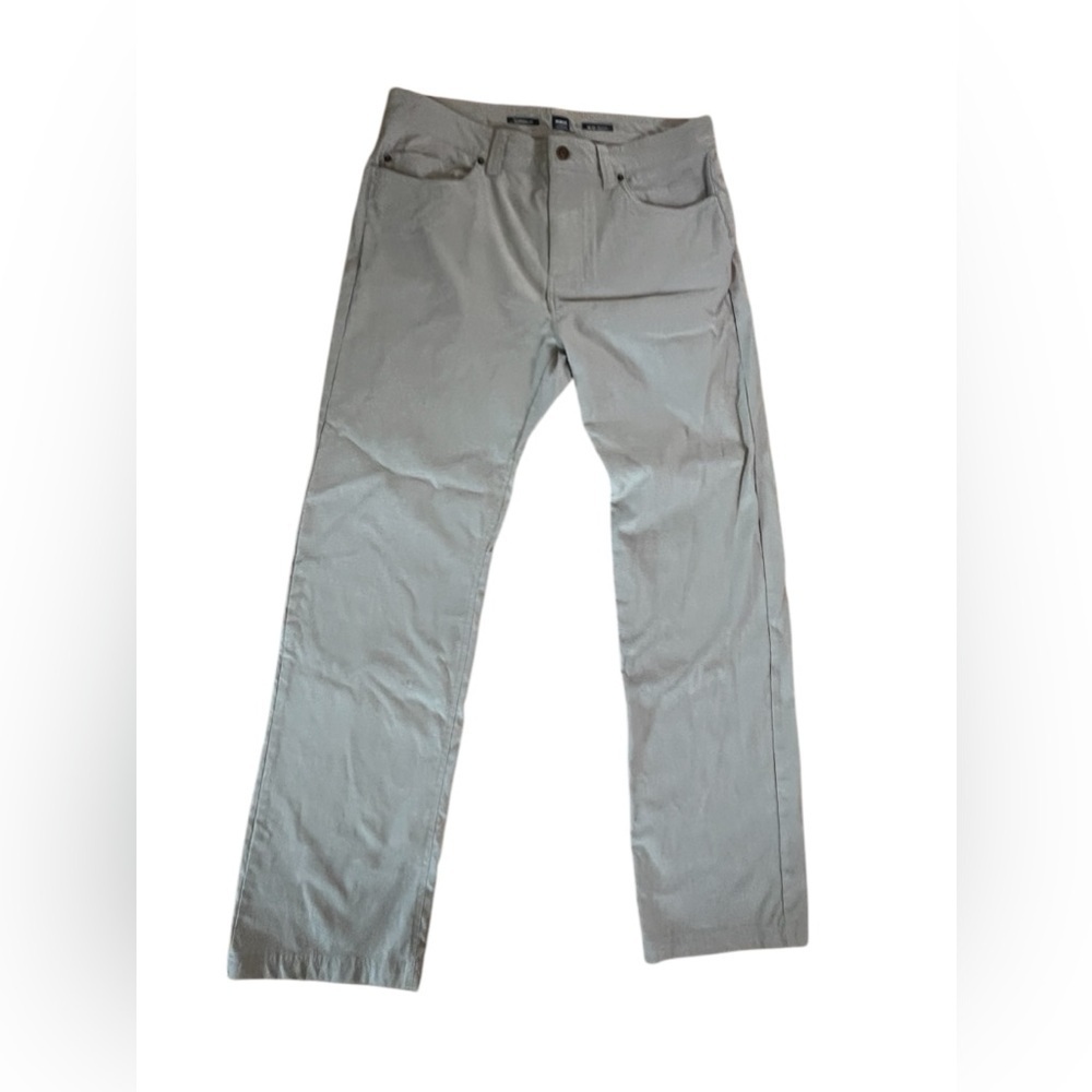 PrAna tan khaki‎ standard fit pants outdoor hiking Gorpcore granola camping